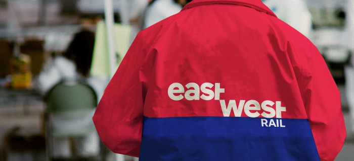 Staff pictured from behind in EWR jacket